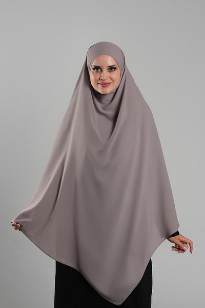 HÜRREM BONE Βιζόν Πρακτικό έτοιμο κουμπωτό μαντήλι Hijab Crepe Lace Up Souffle Hijab 2313_10