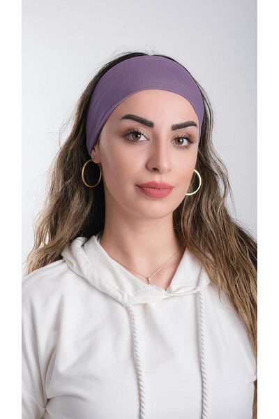 HÜRREM BONE Banda de păr violet viscoză - Tăiere simplă 3012_22