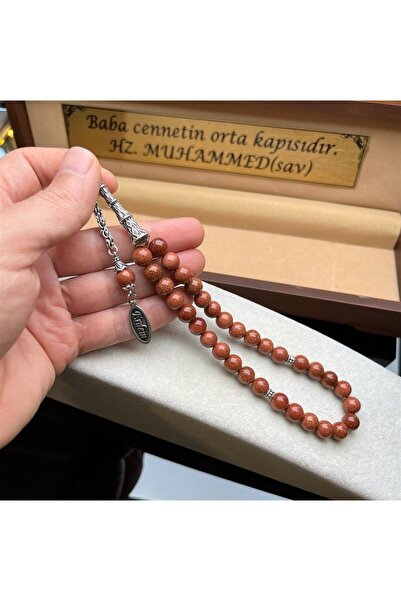 dergah tesbih Yıldız Taşı GümüşTasarım İsimli Tesbih