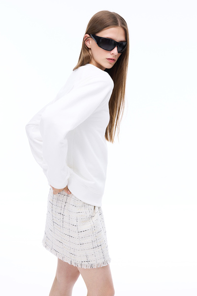 Perspective Antors Regular Fit Standart Boy Реглан Кольор V-Yaka Екрю Уст