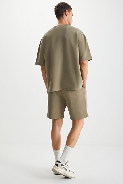 GRIMELANGE Buga Erkek Comfort Haki Şort & Bermuda