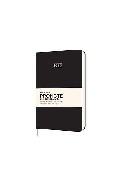 KESKİN COLOR Black Sharp Color Pronote Daily Agenda A5 2025 - 600057 -99