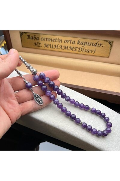 dergah tesbih İsminize Özel Gümüş İsimli Ametist Tesbih