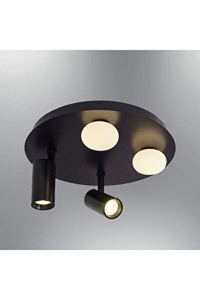 Özcan Aydınlatma 5044-2-19 Plofenyer 2 Cam+2 Spot Siyah