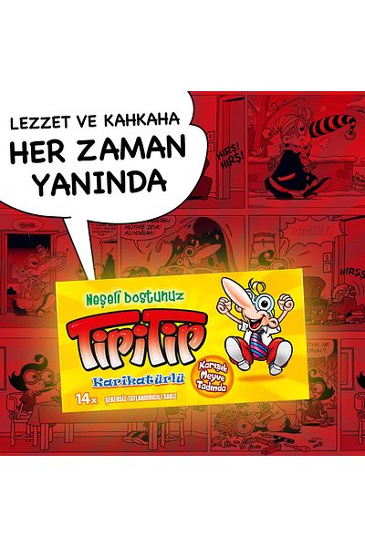 Tipitip 27 Gr Fruit Flavored Chewing Gum - 12 Pieces