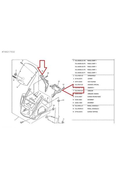 Yamaha Ybr 125 Uzay Kafa Sağ Panzolot