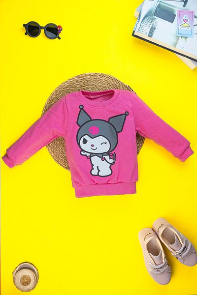 Yalçınoğlu Children's Character Patterned Set - Raised Soft Cotton Baby Sweatshirt Set |   Special for Winter