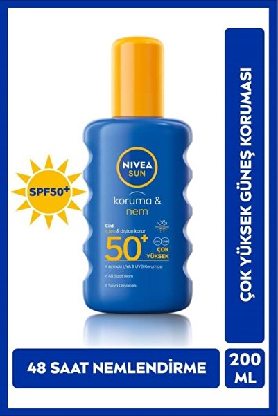 NIVEA Eşit Ve Hızlı -PSf50, Suya Dayanıklı, Uva/uvb Korumalı Güneş Koruyucu S...