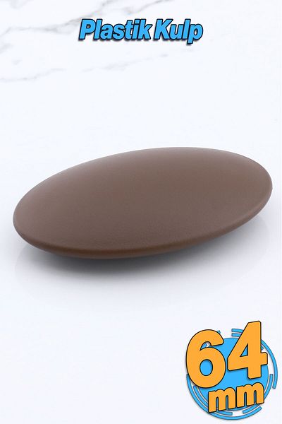 Badem10 Mâner cu picătură 64 mm - (6,4 cm) Mobilier maro Sertar de bucătărie Dulap dulap Mâner Mâner
