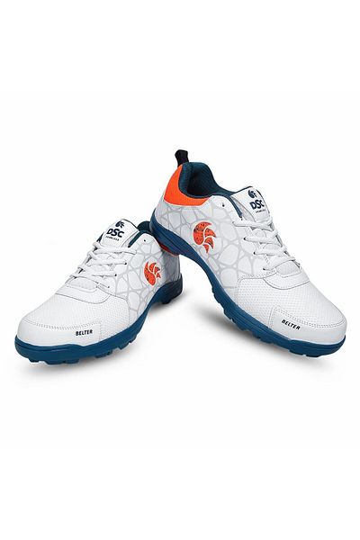 DSC Belter Cricket Shoes | Teal Blue | For Boys & Men | Eva Sock Liner | Lightweight & Durable