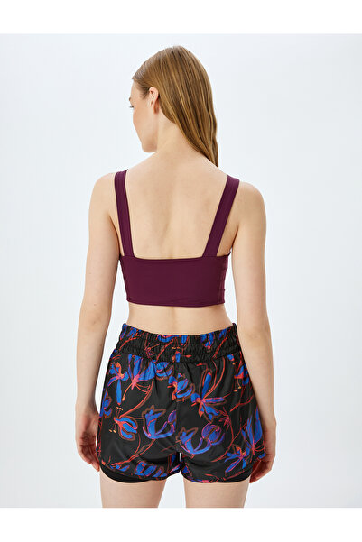 Koton Αμάνικο αθλητικό σουτιέν με λεπτή εφαρμογή με λαιμόκοψη