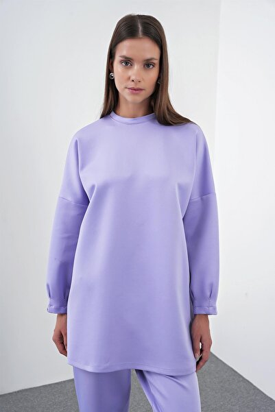 Zühre Lilac Oversize Comfortable Suit Tk-1370