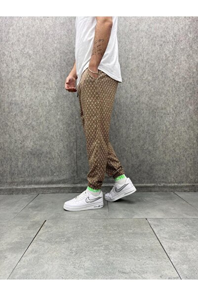 FıttingRoom Patterned Jogger with Elastic Waist and Legs