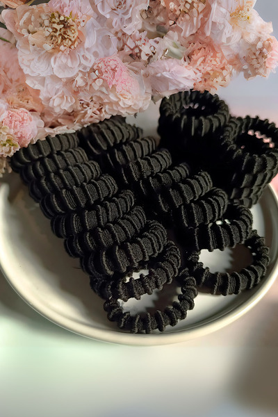 Diloshtrend Design Kadın Lastik Toka Tırtıklı 24 Adet