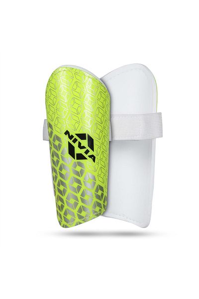 Nivia Wisdom 2018 Plastic Shin Guard For Youth | Green, Small | Lightweight & Breathable