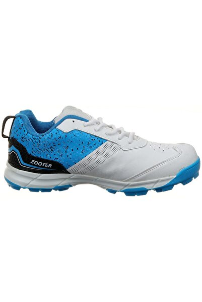 DSC Zooter Cricket Shoes | White/blue | 2 Uk/3 Us/36 Eu | Polyvinyl Chloride | For Boys & Men
