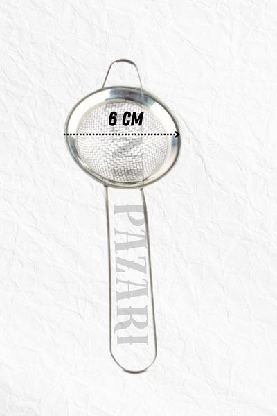 Kent Pazarı 6 cm Fine Mesh - Stainless Wire Tea Strainer