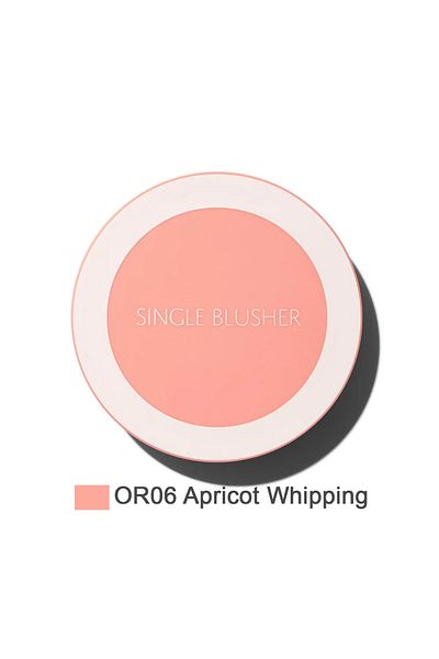 THE SAEM Single Powder Blush with Sebum Control - Saemmul Single Blusher - Apricot Whipping (Vi̇oni̇ne)