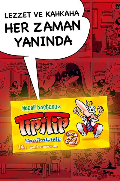 Tipitip 27 Gr Fruit Flavored Chewing Gum - 12 Pieces