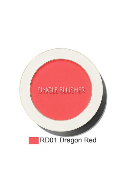 THE SAEM Saemmul Single Blusher - Dragon Red, Sebum Control Powder Blusher (Vionine)