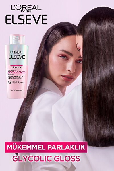 ELSEVE Glycolic Gloss Mükemmel Parlaklık 2'li Saç Bakım Seti: Şampuan & Laminasyon Bakım
