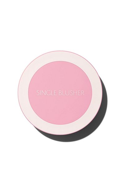 THE SAEM Single Powder Blush for Sebum Control - Saemmul Single Blusher-Blueberry Milk (Vi̇oni̇ne)
