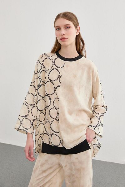 Zühre Patterned Black Combination Set TK-1300
