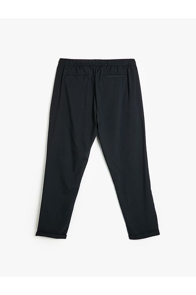 Koton Viscose Blended Waist Lace up Chino Pocket Detailed Sweatpants Trousers