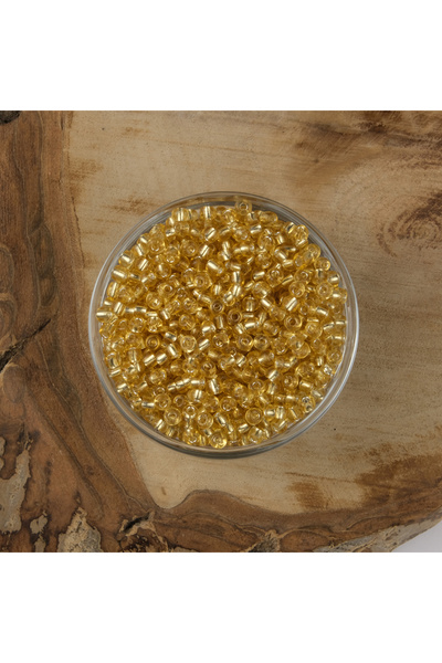 Kanguroom Mărgele de nisip ABC - Aur transparent 4 mm, 500 grame, argint 6/0 ...