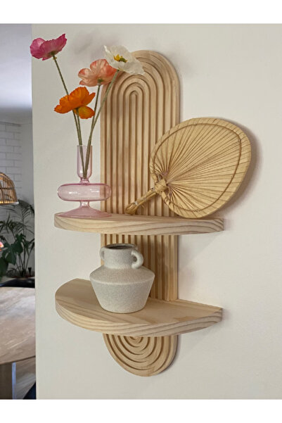 Üsküp Yapı Semplice Dekoratif Duvar Rafı Meşe Ağacı deseni 70cm x 20cm