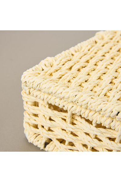 Evidea Living Decorative Storage Box - Beige - 5X11X15 cm
