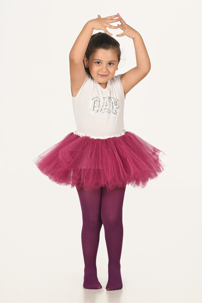 NBB Μωβ παιδικό καλσόν 40 Denier