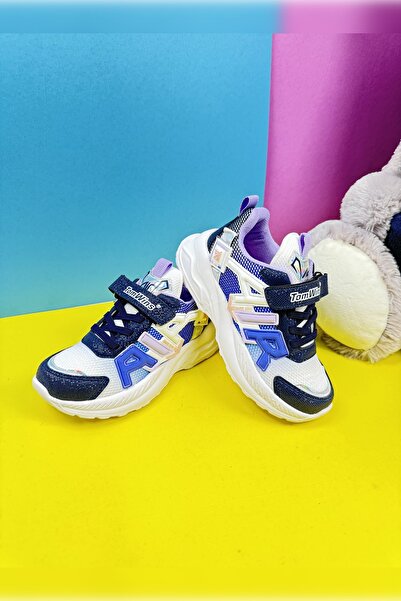 İmerShoes Щоденні чоловічі дитячі синьо-білі кросівки на гумових шнурках зі застібками 080