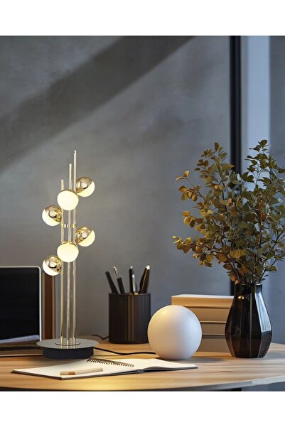 Özcan Aydınlatma 2842-ML-03 Stary MASA LAMBASI SARI