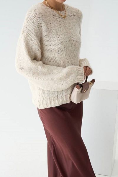 My Blog Stone Everyday Basic-Pullover mit Rundhalsausschnitt – 241159