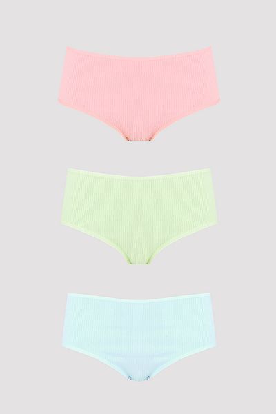 NBB Powder Green Blue 3-Piece Camisole High Waist Panties