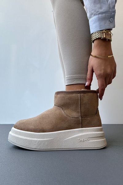 Mupa Shoes Γυναικείες Μπότες Mink Suede