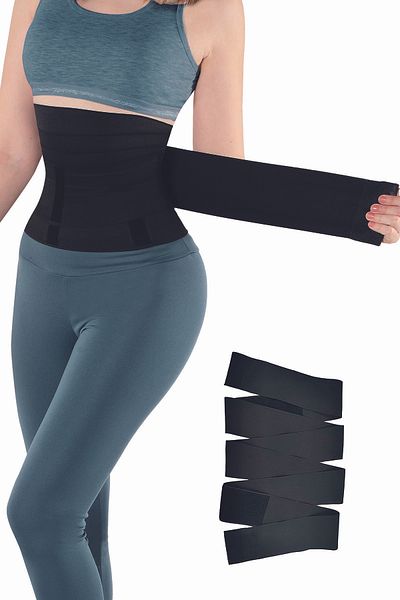 NBB Black Unisex Slimming Slimming Wrap Waist Corset