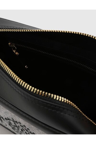 İLVİ Candice Kadın El Çantası Siyah Hakiki Deri