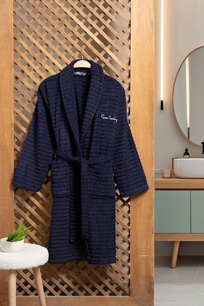 Pierre Cardin Μαλακό μπουρνούζι Wave Navy Blue