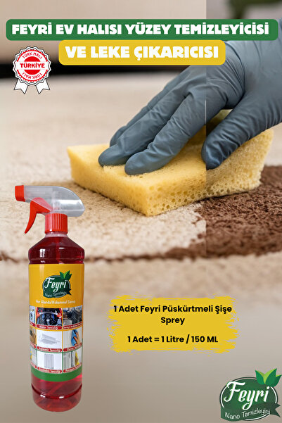 FEYRİ NANO temizleyici Ev Halısı Yüzey Temizleyici Ve Leke Çıkarıcı –nano Öze...