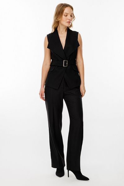 Ekol Wide Leg and Bridge Trousers - Sand Color