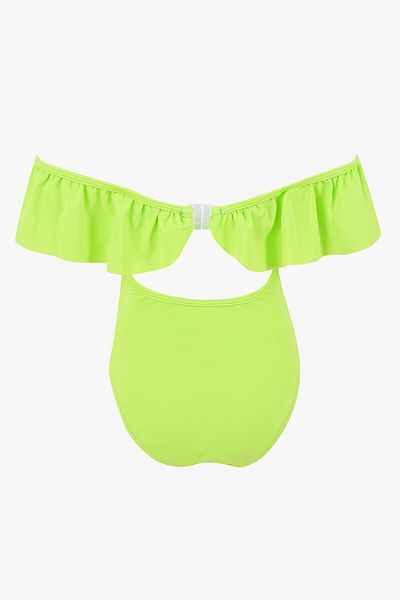 LOYA Green Flounce Girl's Swimsuit