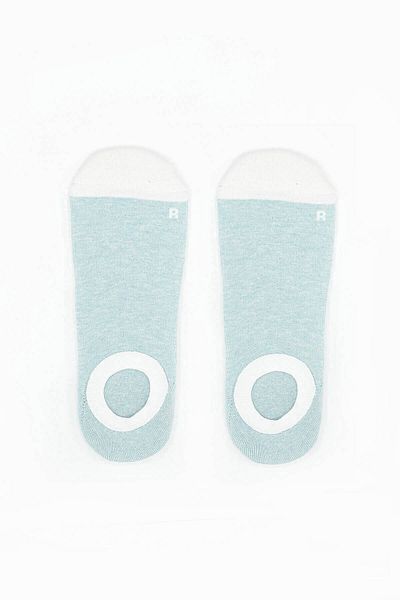 NBB Water Green Ankle Elastic Ballerina Socks