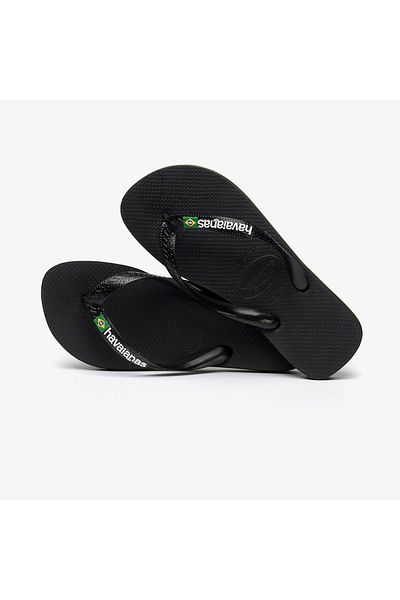 Havaianas Unisex Μαύρες Μαύρες Παντόφλες