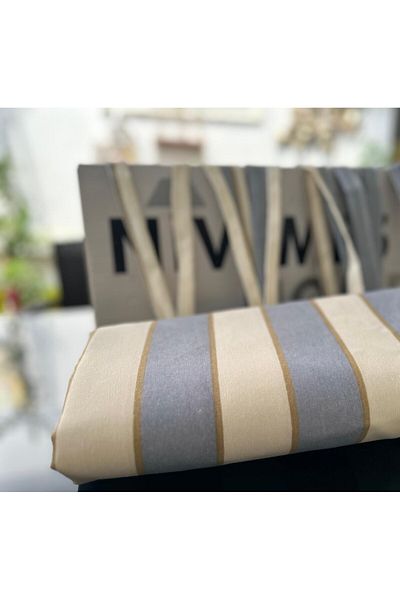 NİVEMESHOME Canvas Balcony Curtain - Background Curtain with Cornice and Laces