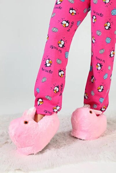 ellaboni Çocuk Kombin Hayvanlı Tavşanlı Panduf Ev Botu