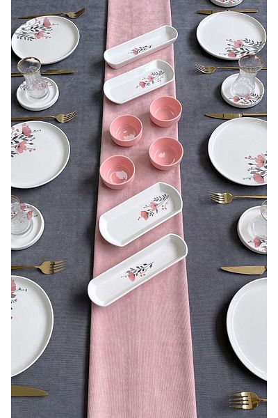 ERS 20 Piece Breakfast Set - Pink Wedding Dress
