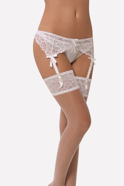 Cooqpoo Ζαρτιέρες 1-2-3-4 Size String Κοστούμι Λευκό