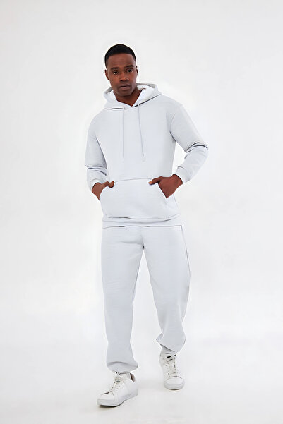 CMZ COLLECTİON Ανδρικό αθλητικό και καθημερινό χειμερινό σετ φόρμας 3 κλωστών